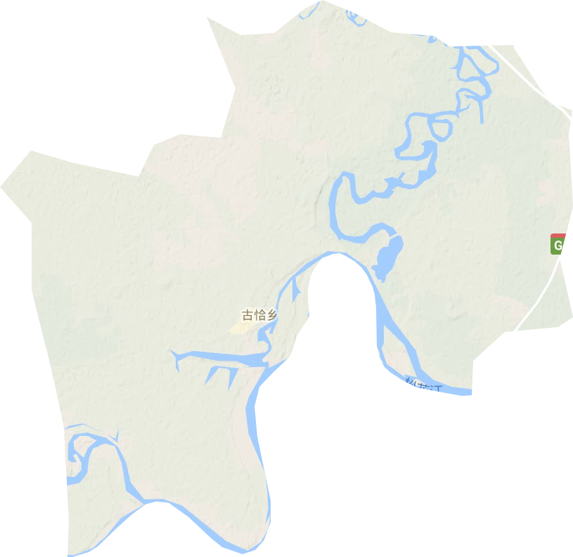 古恰镇地形图