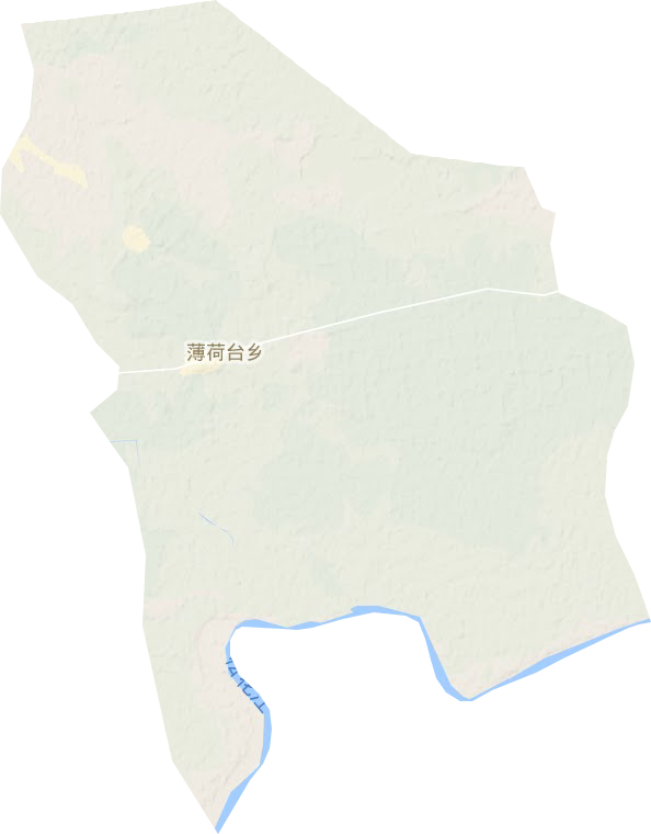 薄荷台乡地形图