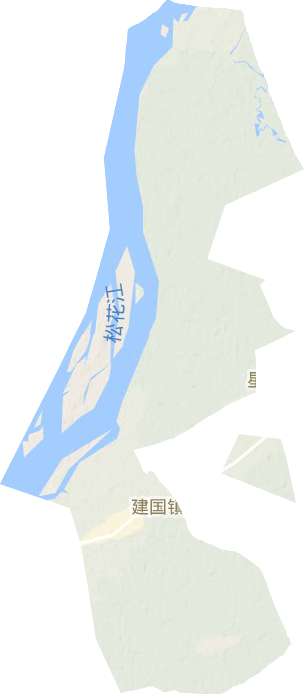 建国镇地形图