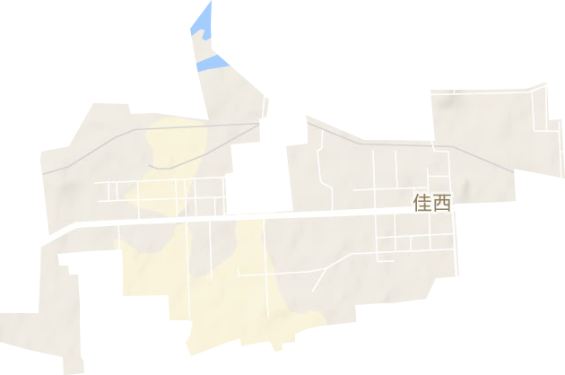 佳西街道地形图