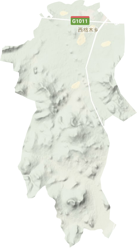 西格木乡地形图