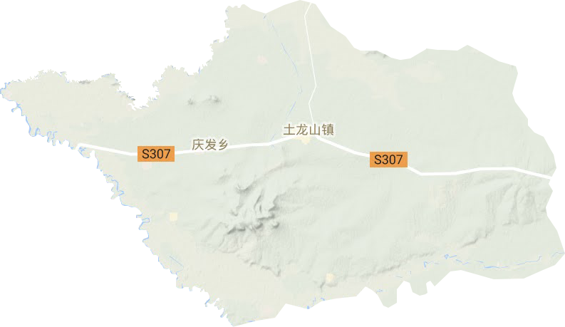 土龙山镇地形图