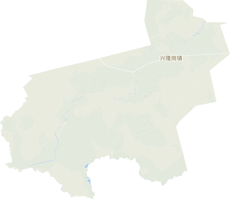 兴隆岗镇地形图