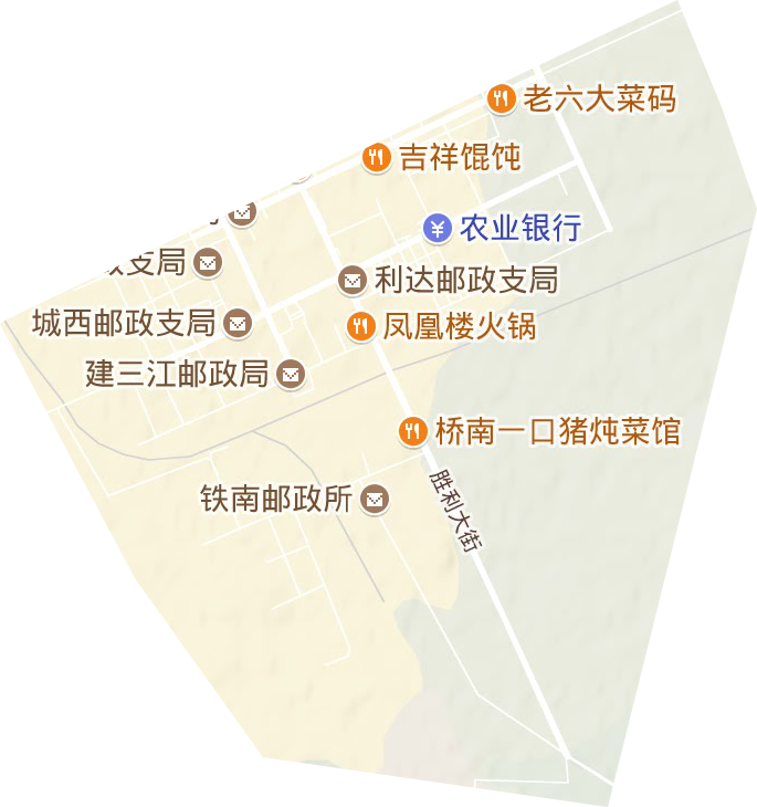 建三江管理局局直地形图