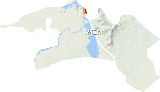 浓江乡地形图
