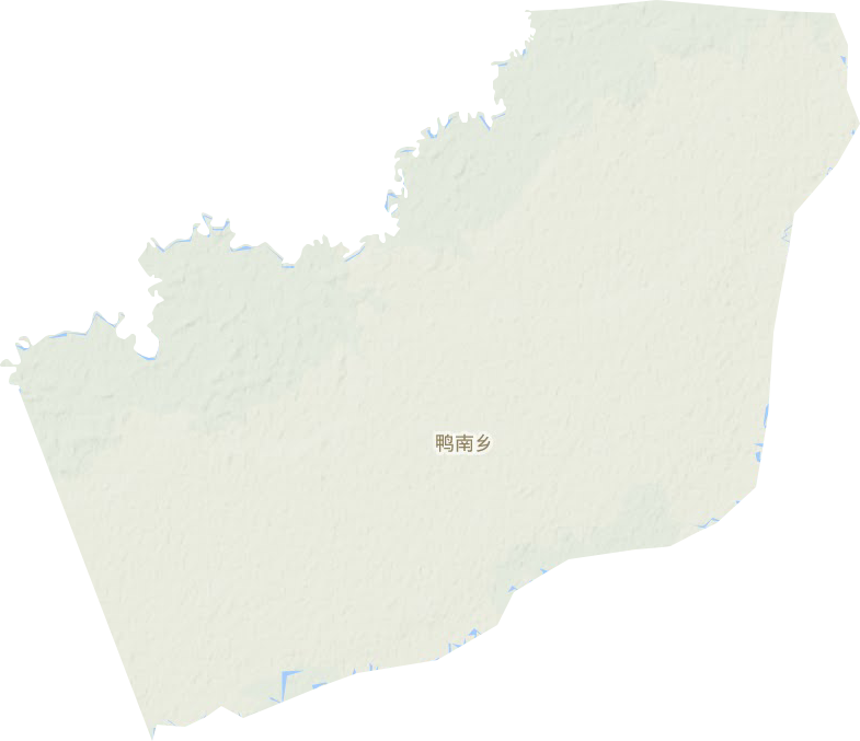 鸭南乡地形图