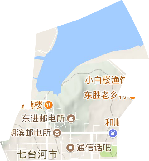 桃北街道地形图