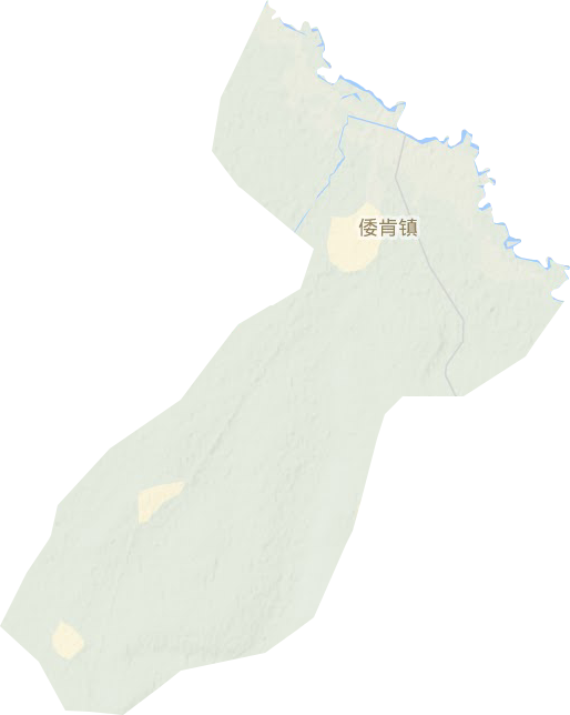 倭肯镇地形图