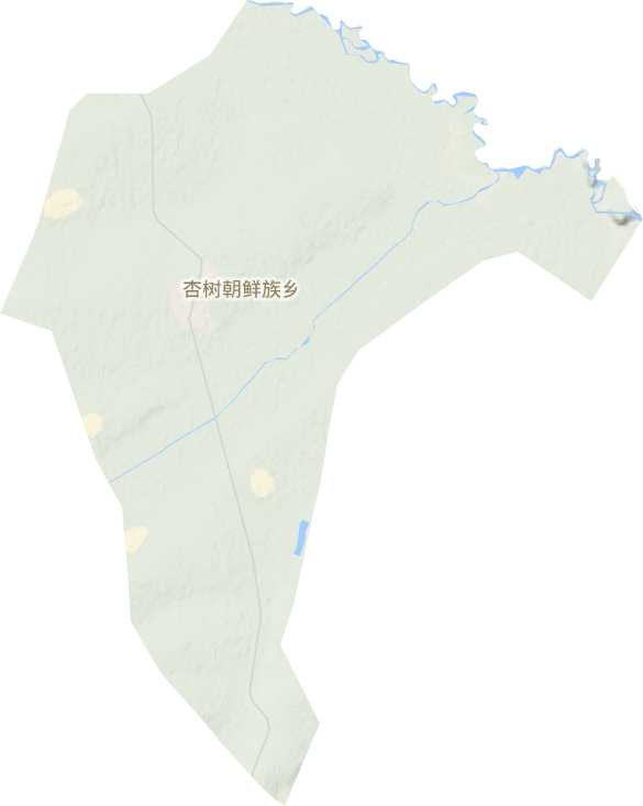 杏树朝鲜族乡地形图