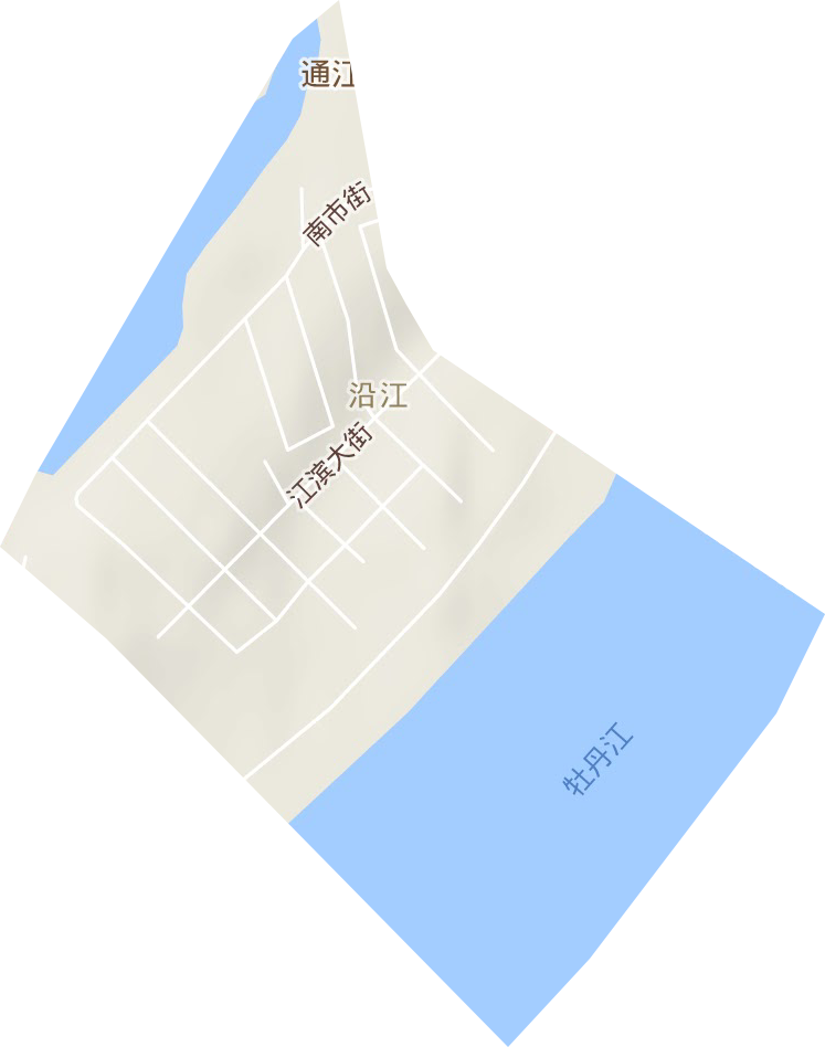 江滨街道地形图