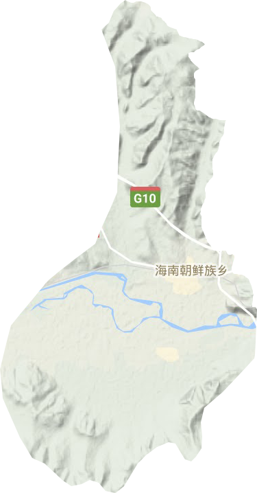海南朝鲜族乡地形图