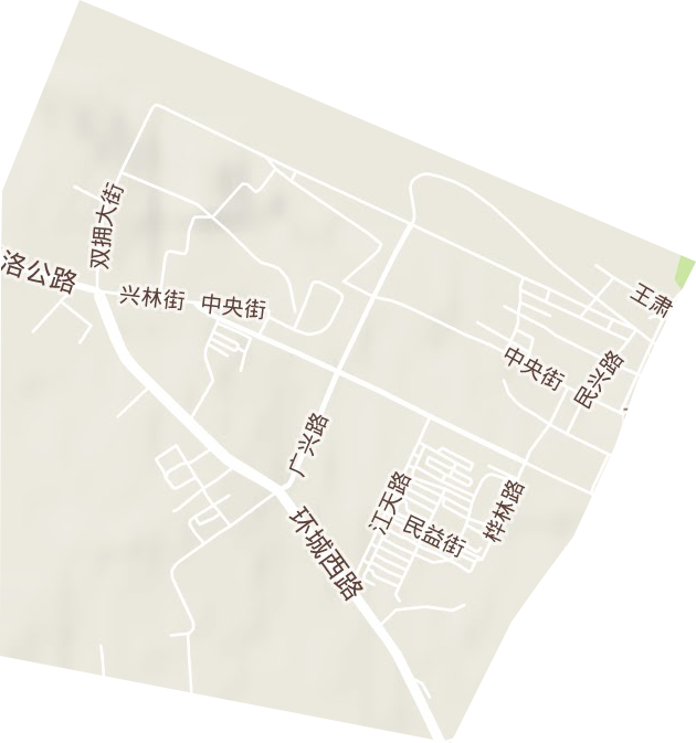 西兴街道地形图
