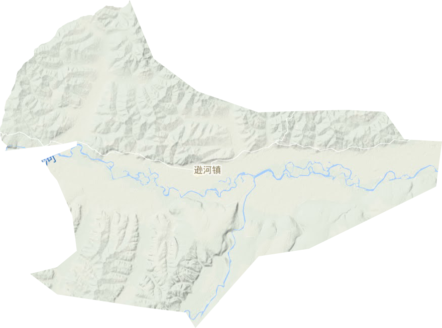 逊河镇地形图