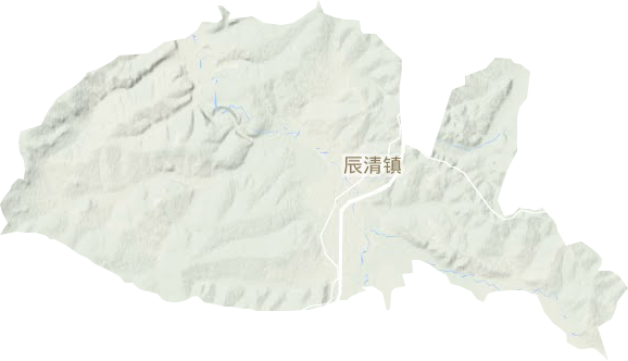 辰清镇地形图