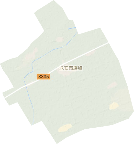 永安镇地形图