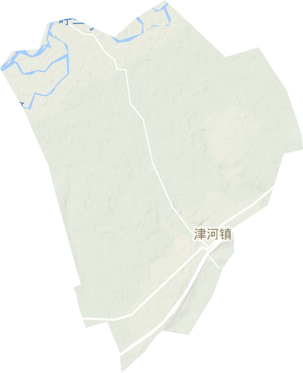 津河镇地形图