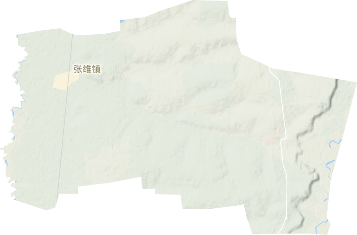 张维镇地形图