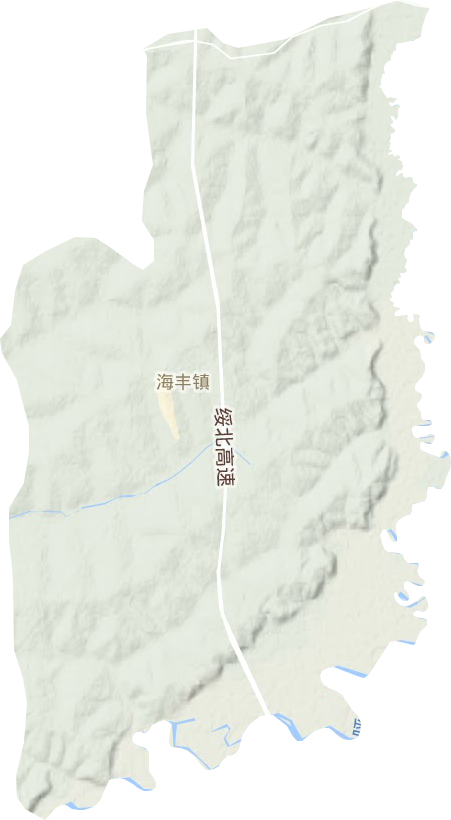 海丰镇地形图
