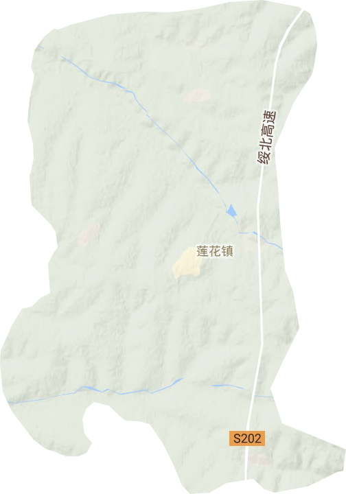 莲花镇地形图
