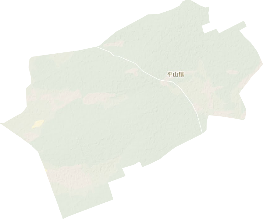 平山镇地形图