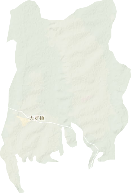 大罗镇地形图