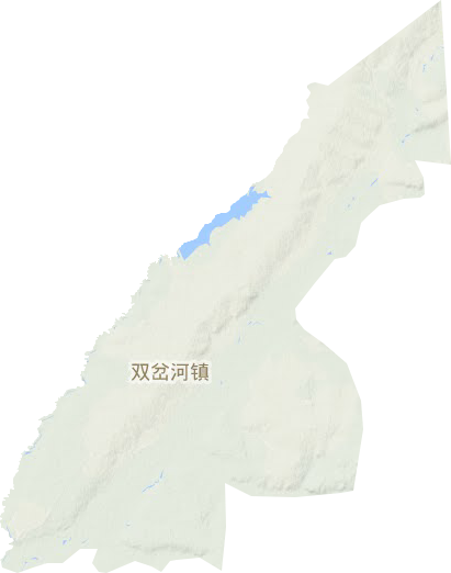 双岔河镇地形图