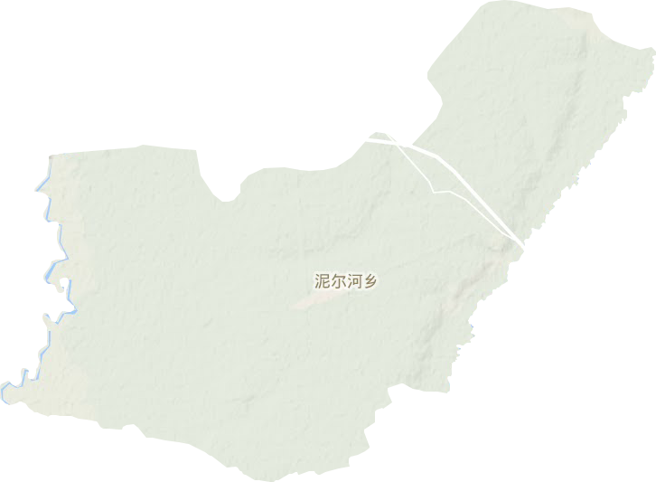 泥尔河乡地形图