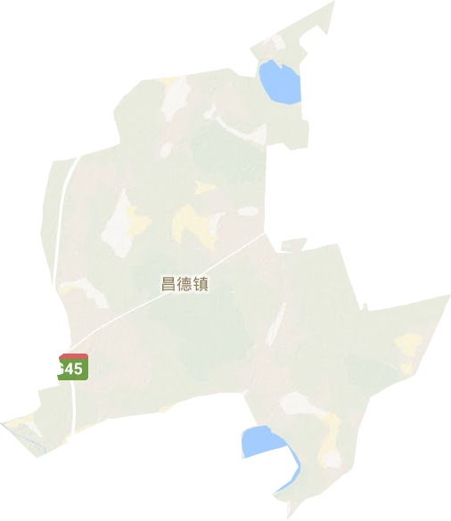 昌德镇地形图