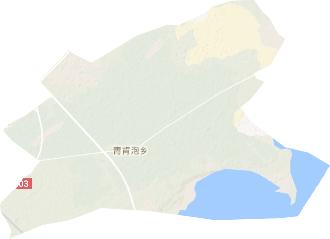 青肯泡乡地形图