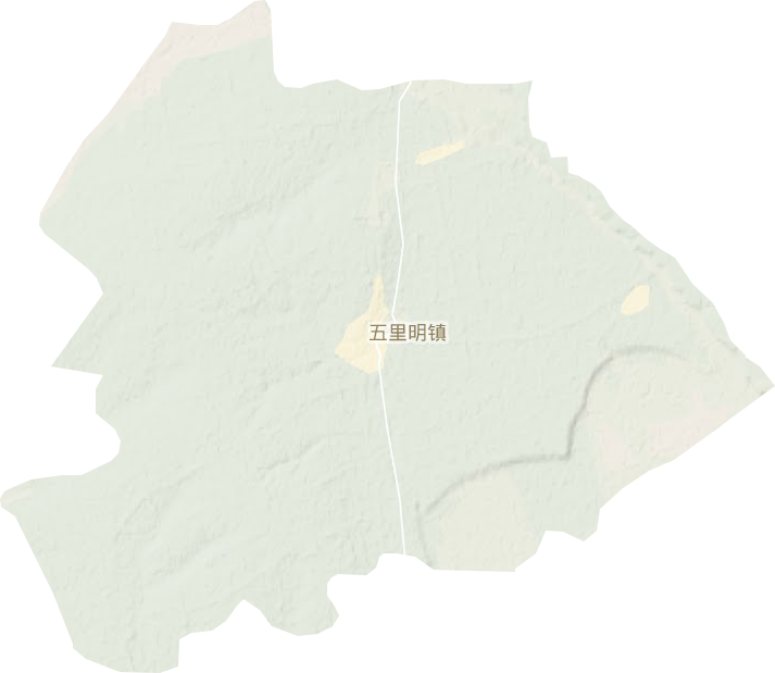 五里明镇地形图
