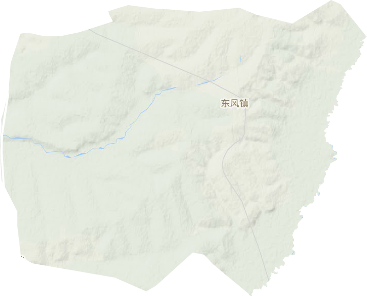 东风镇地形图