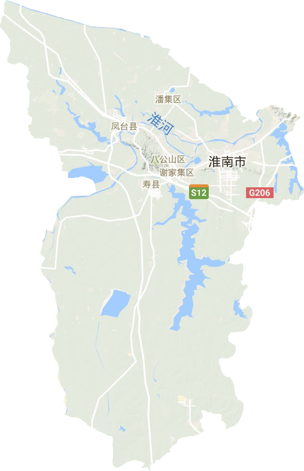 淮南市电子地图高清版大图