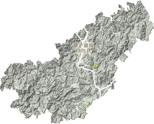 景宁畲族自治县地形图