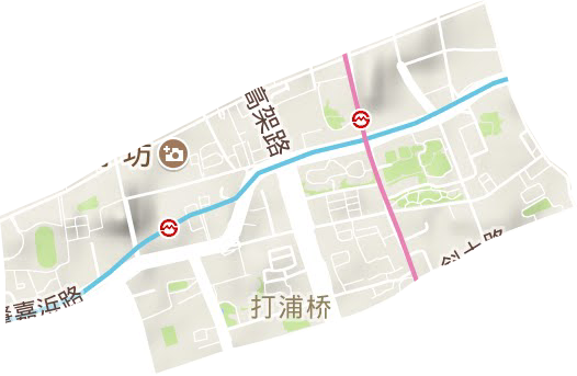 打浦桥街道地形图