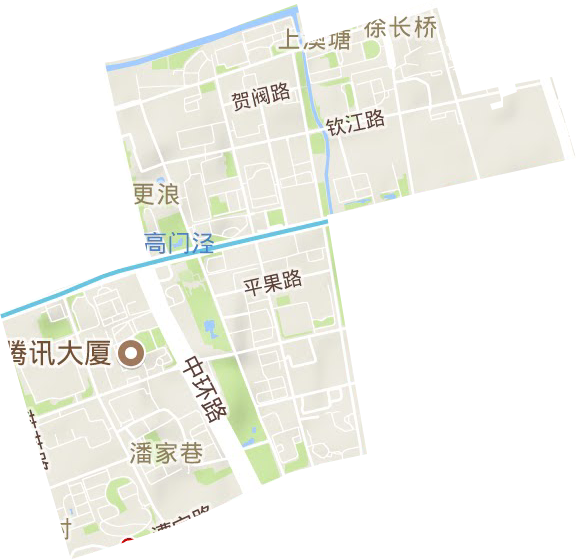 漕河泾新兴技术开发区地形图
