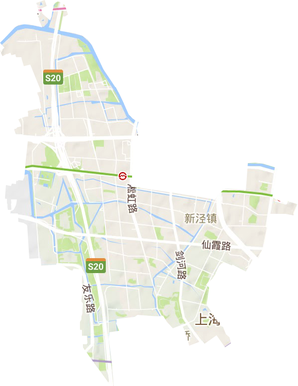 新泾镇地形图