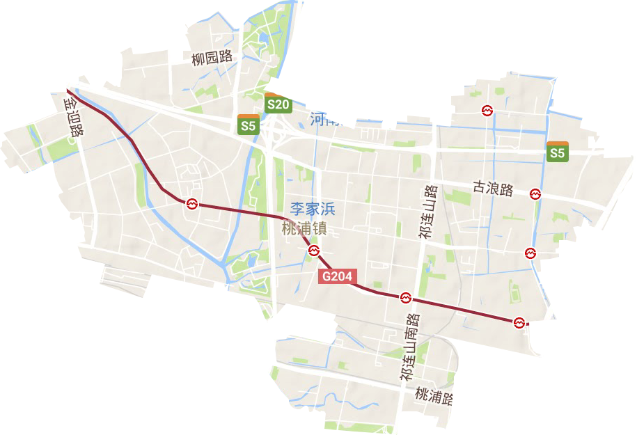 桃浦镇地形图