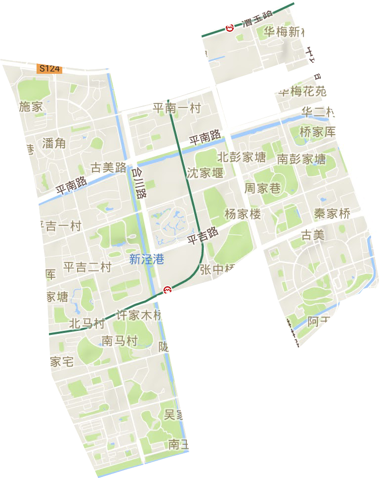 古美街道地形图