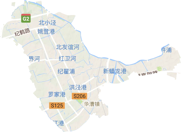 华漕镇地形图