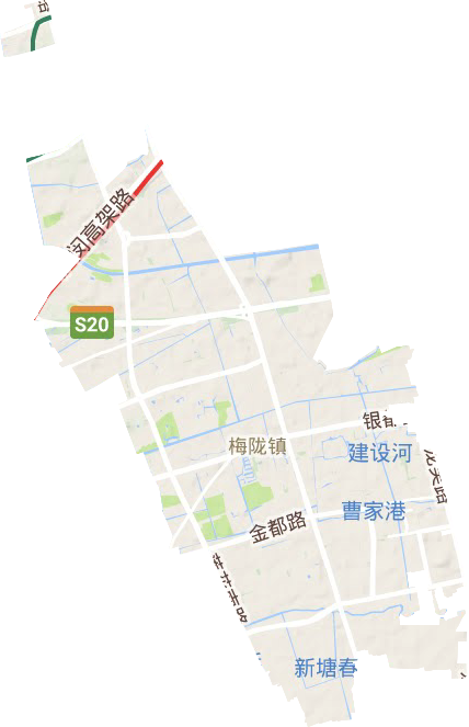 梅陇镇地形图