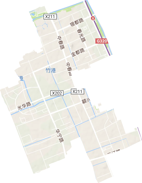 莘庄工业区地形图