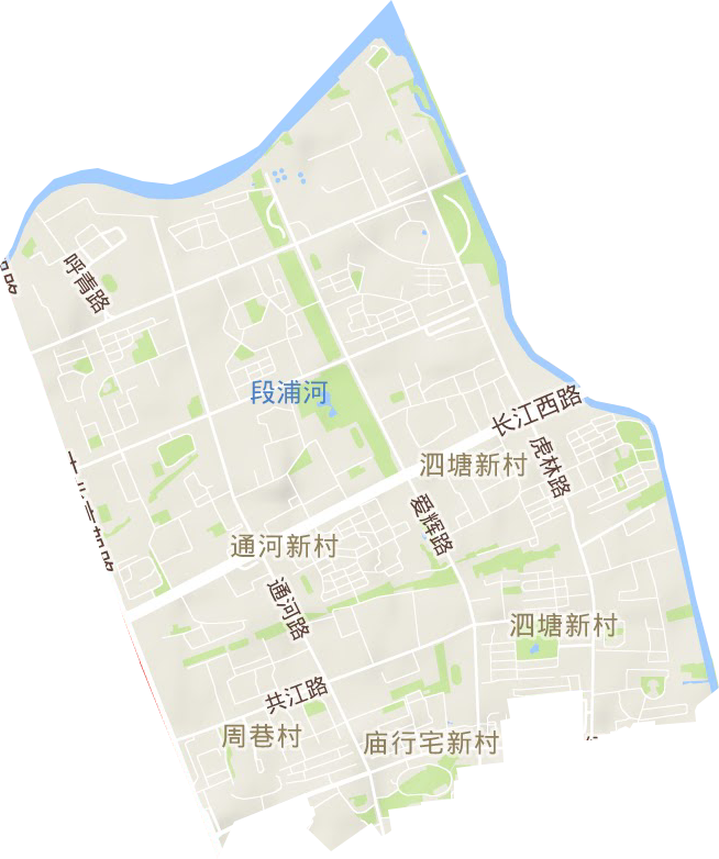 张庙街道地形图
