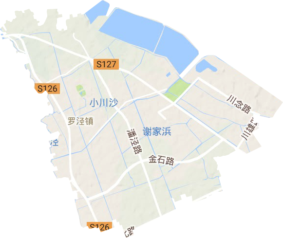 罗泾镇地形图