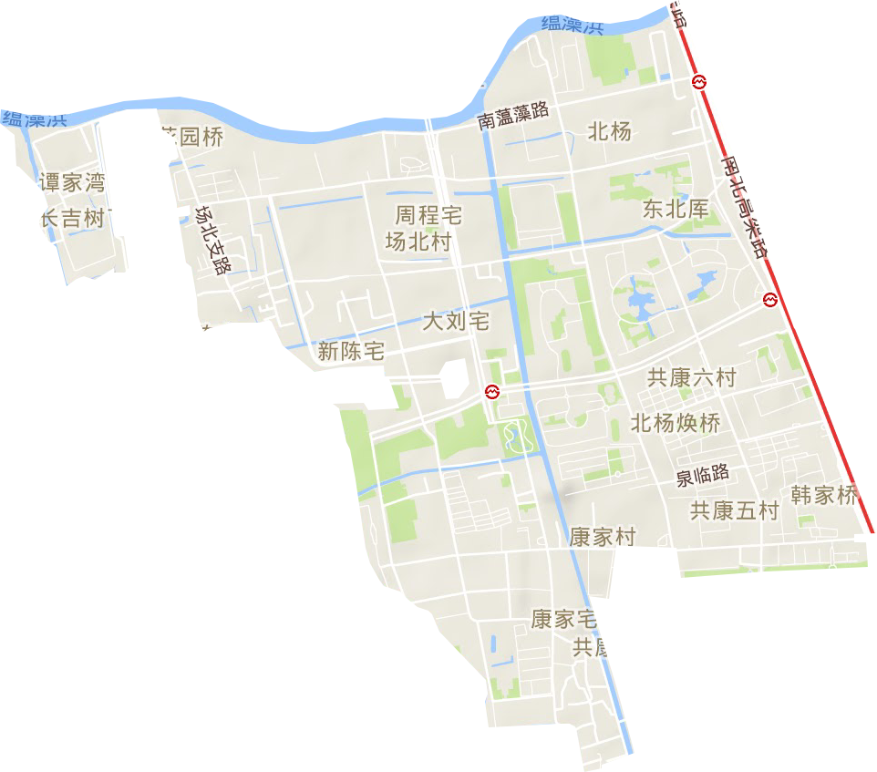 庙行镇地形图
