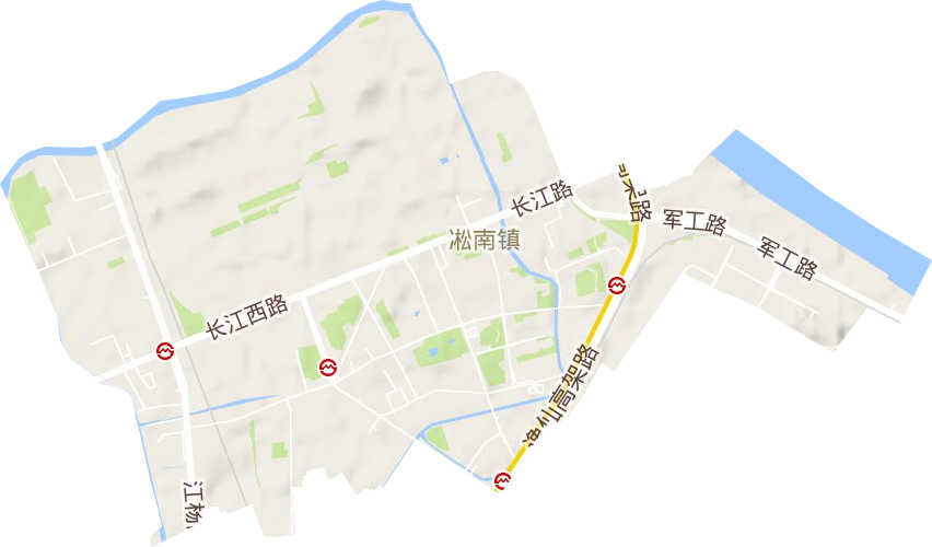 淞南镇地形图