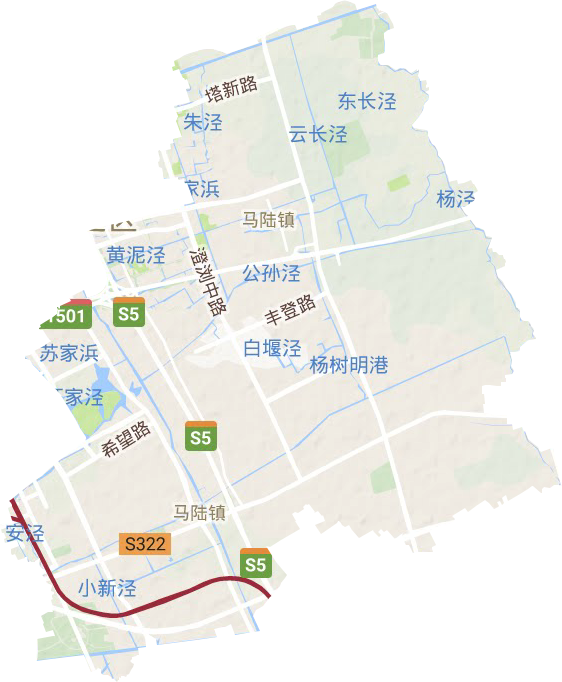 马陆镇地形图