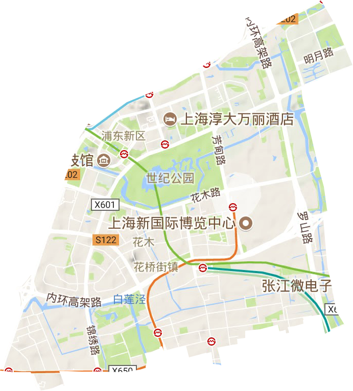 花木街道地形图