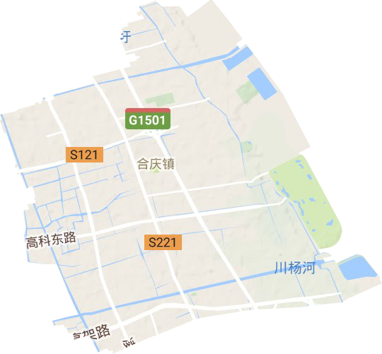 合庆镇地形图