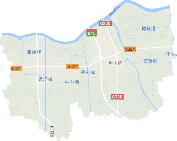 叶榭镇地形图