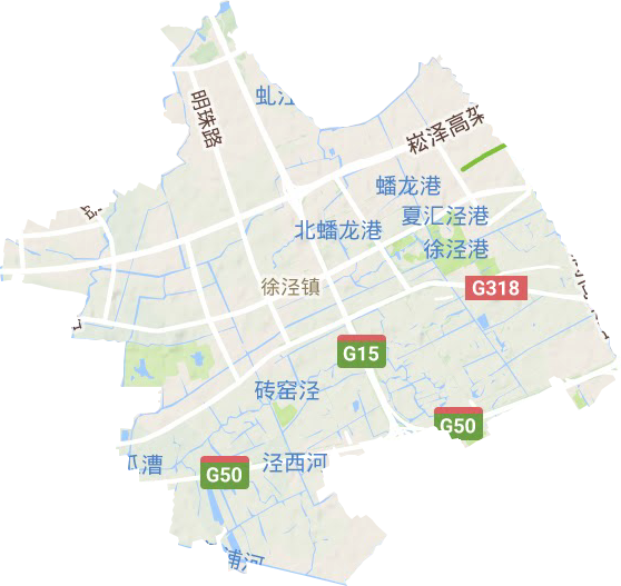徐泾镇地形图
